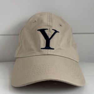 Yale Beige Embroidered Cap